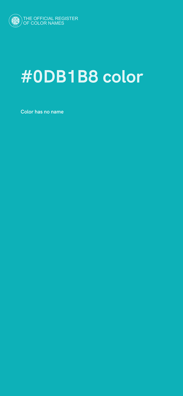 #0DB1B8 color image