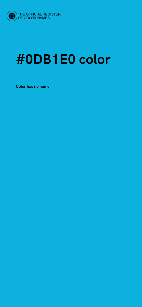 #0DB1E0 color image