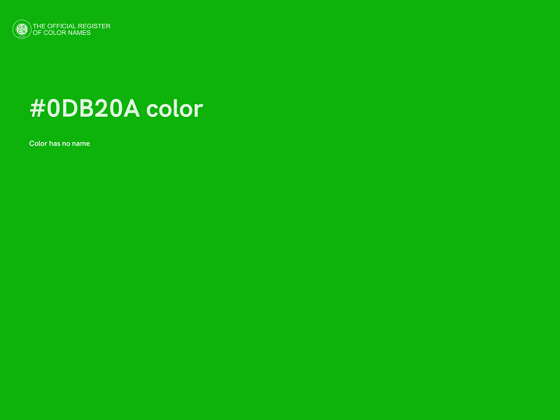 #0DB20A color image