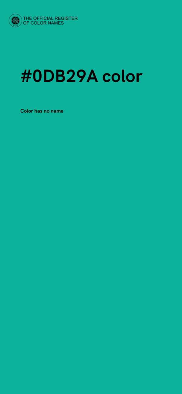 #0DB29A color image