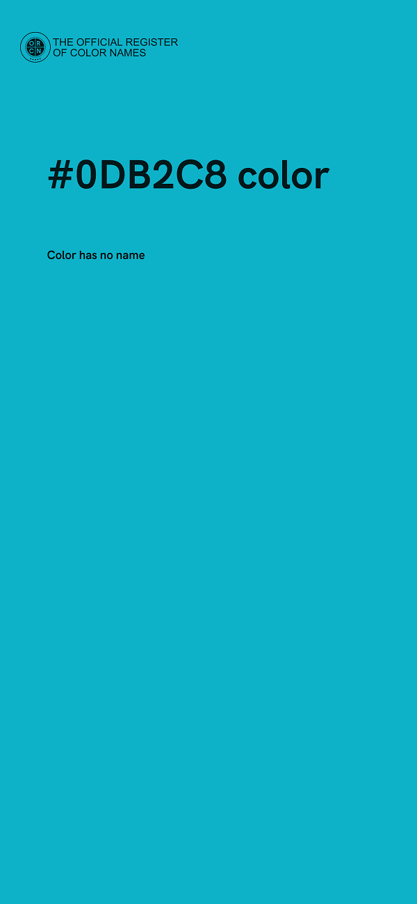 #0DB2C8 color image