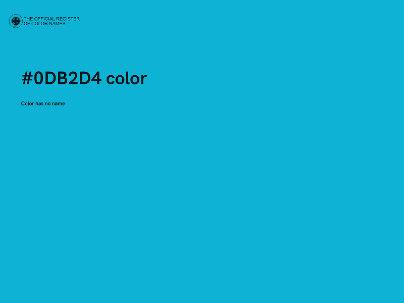 #0DB2D4 color image