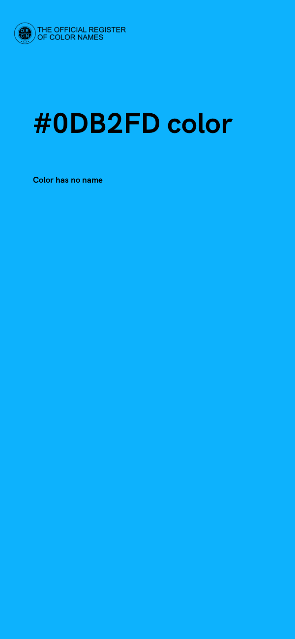 #0DB2FD color image