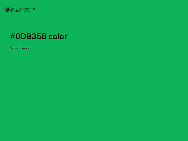 #0DB358 color image