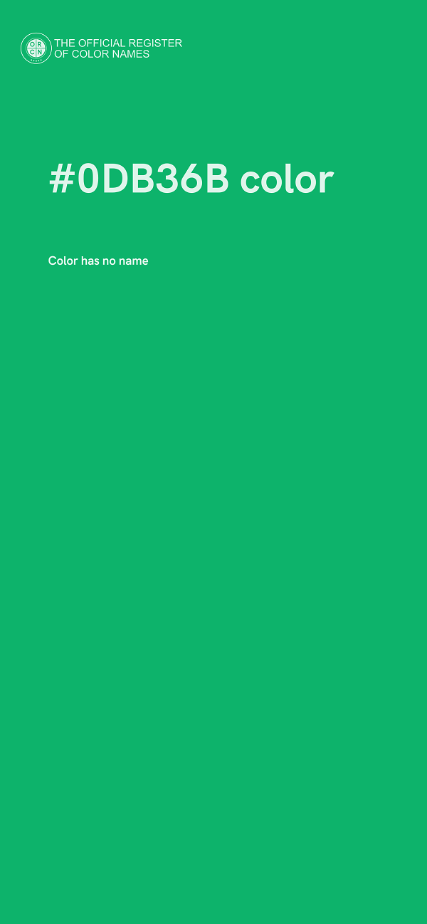 #0DB36B color image