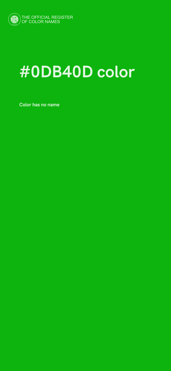 #0DB40D color image