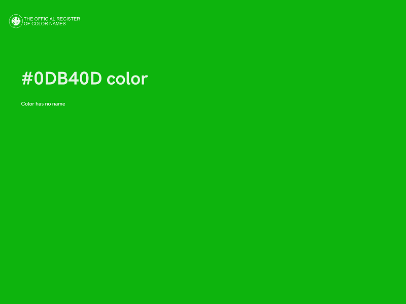 #0DB40D color image