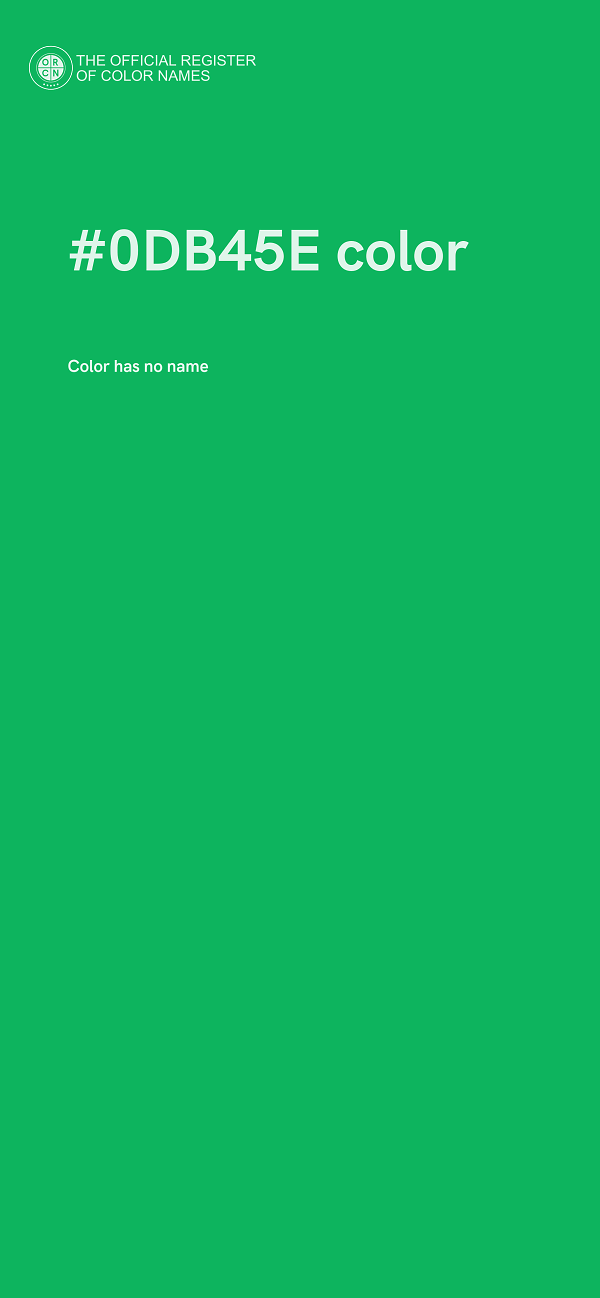 #0DB45E color image