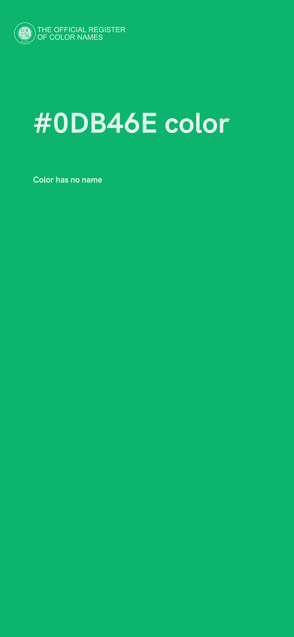 #0DB46E color image