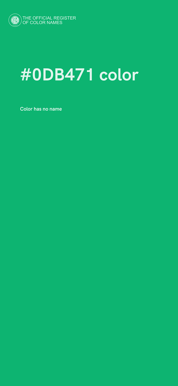 #0DB471 color image