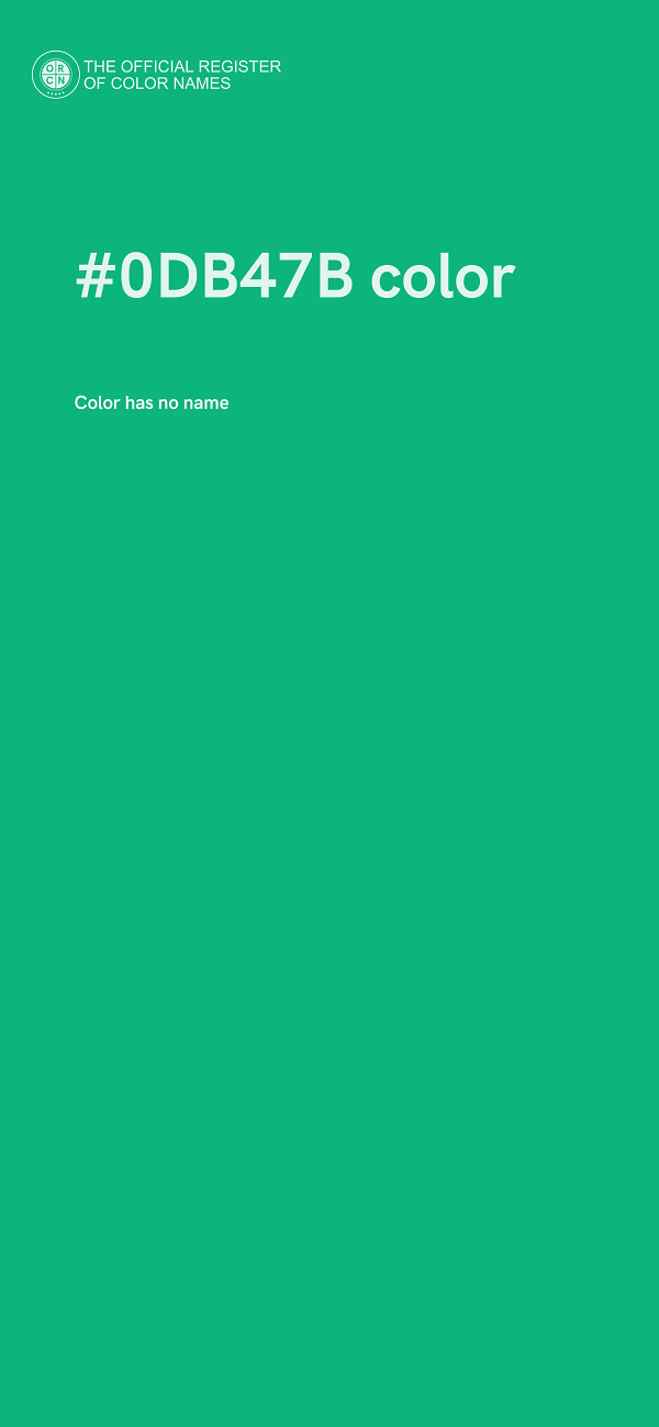 #0DB47B color image