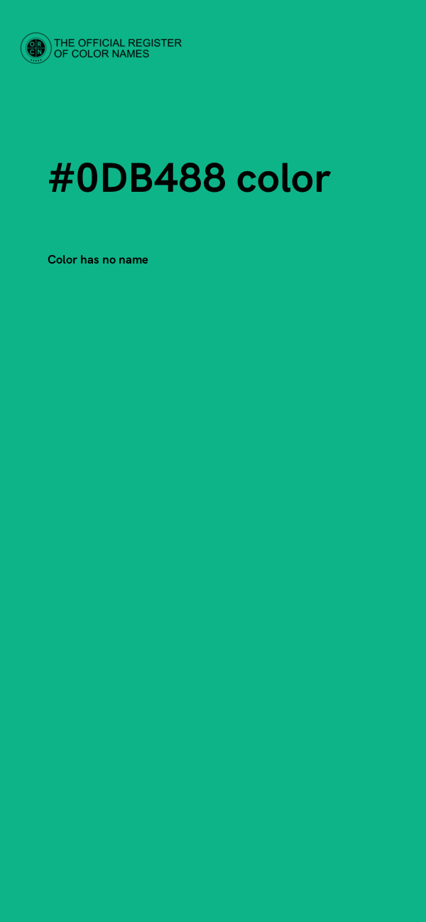 #0DB488 color image
