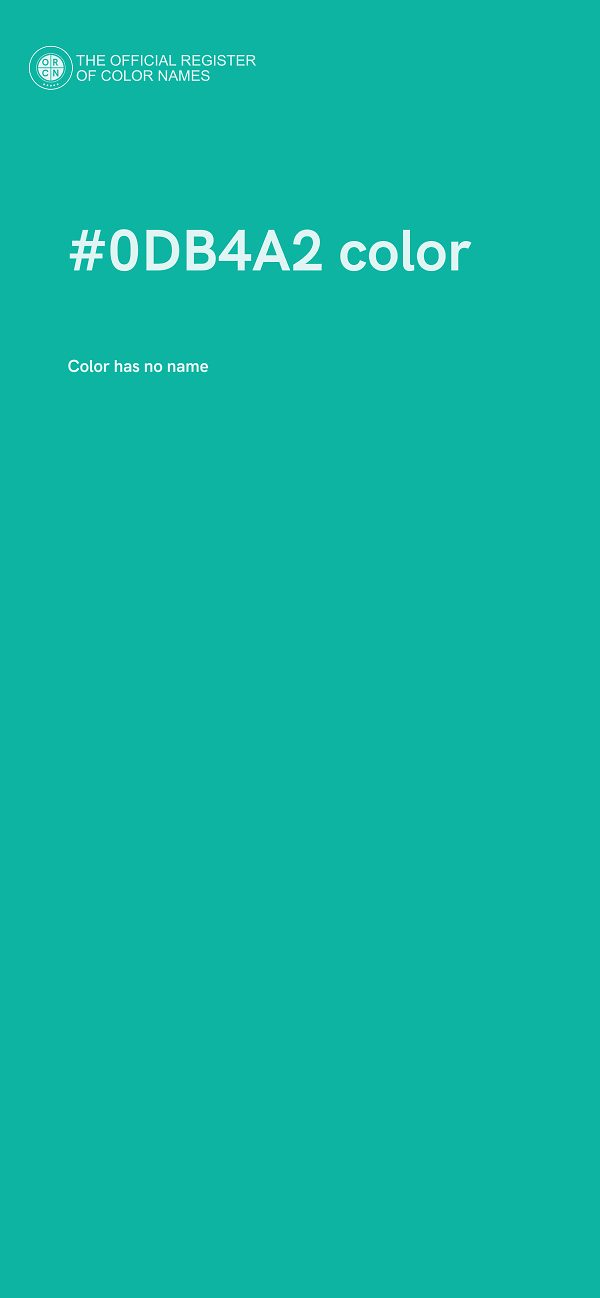 #0DB4A2 color image