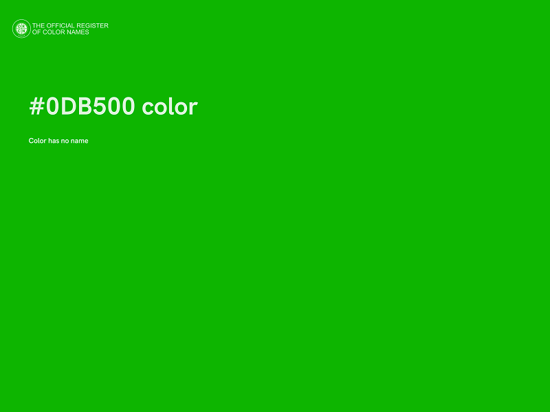 #0DB500 color image