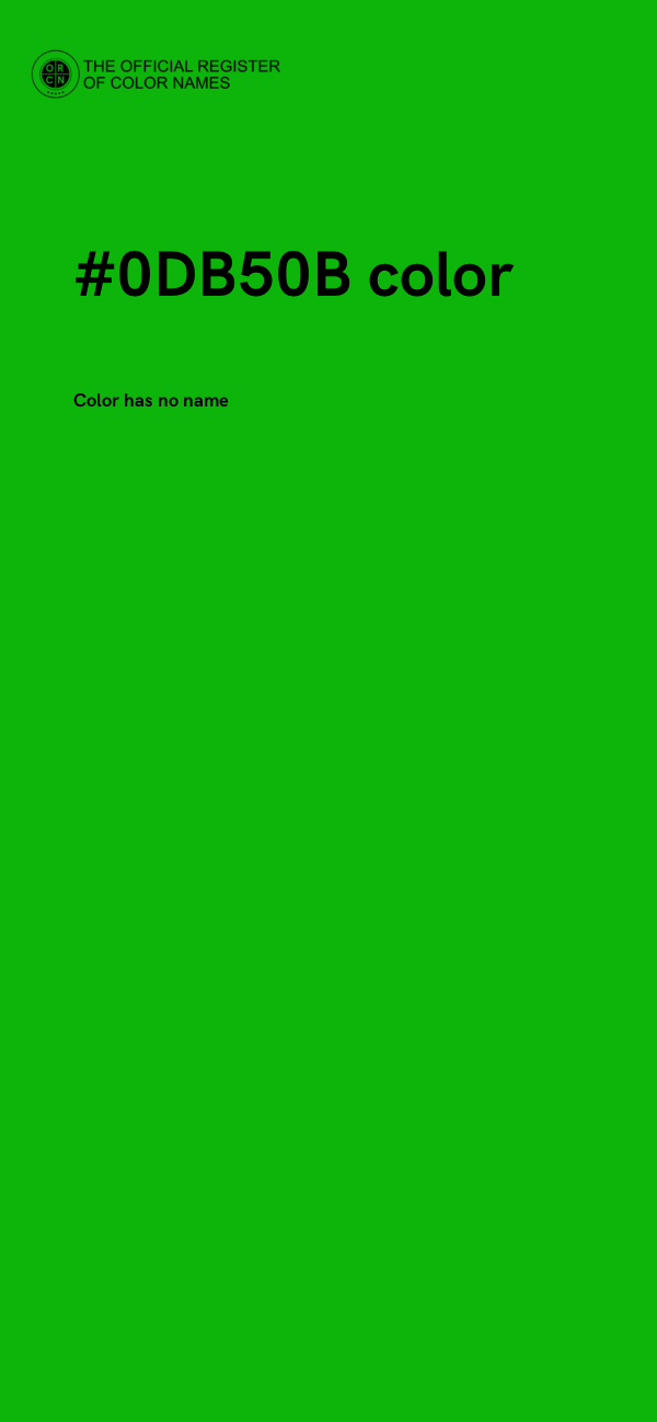 #0DB50B color image