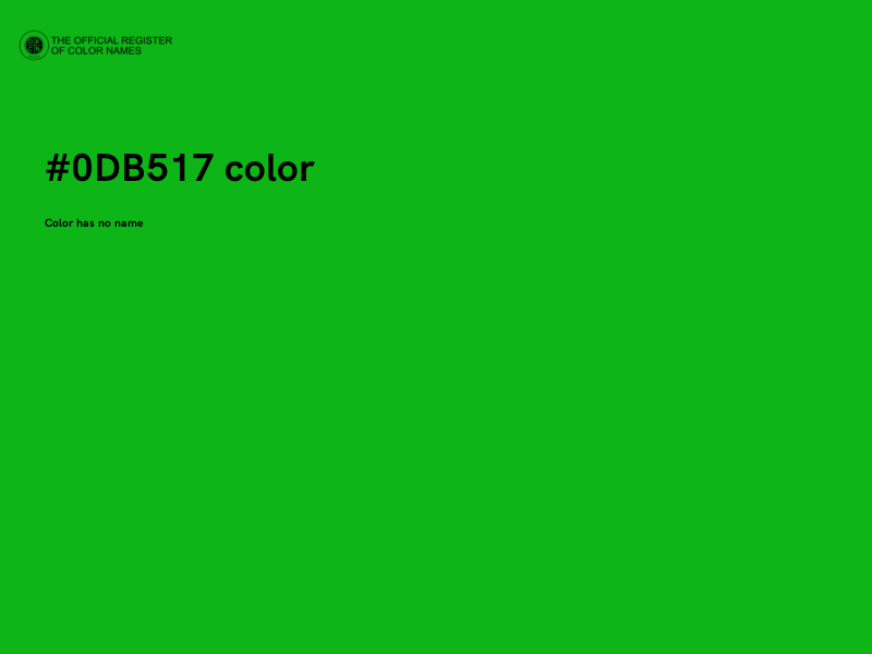 #0DB517 color image