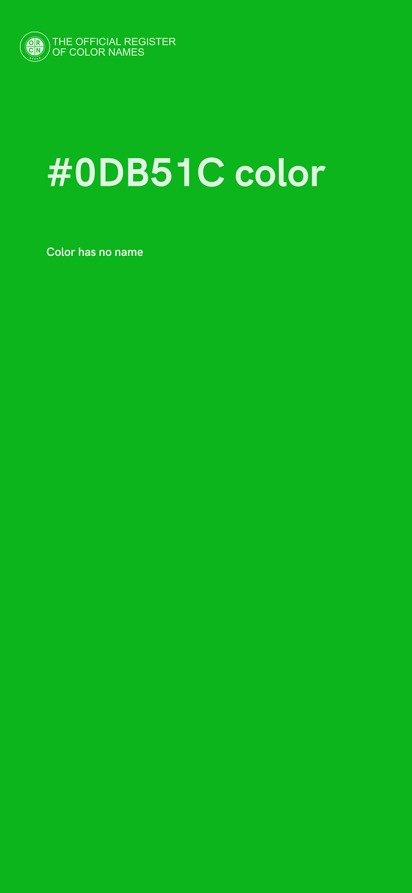 #0DB51C color image