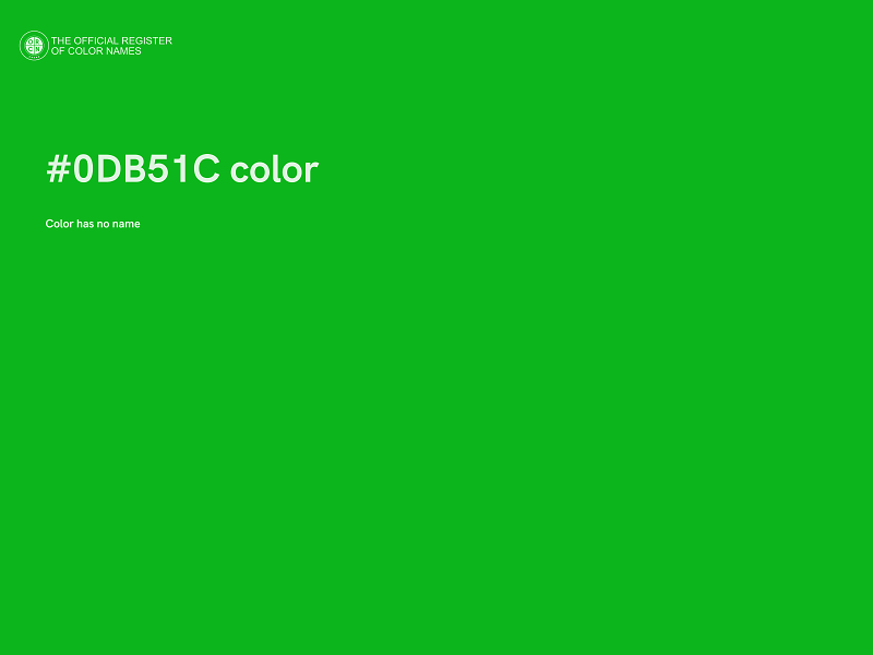 #0DB51C color image