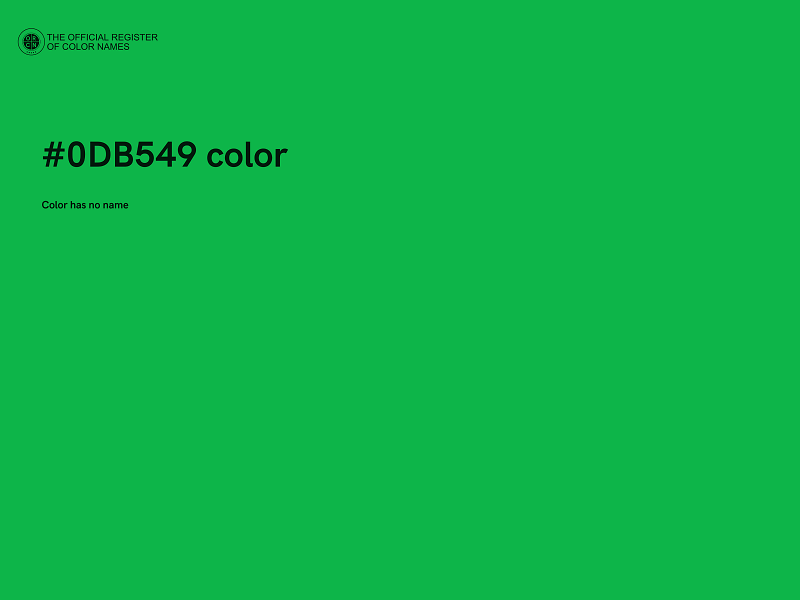 #0DB549 color image