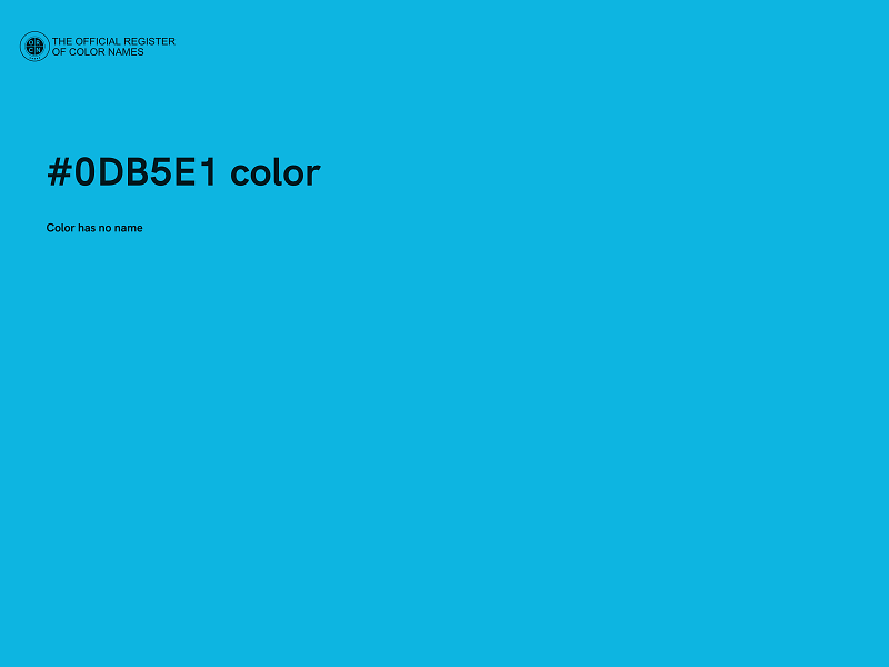 #0DB5E1 color image