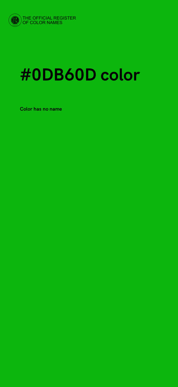 #0DB60D color image
