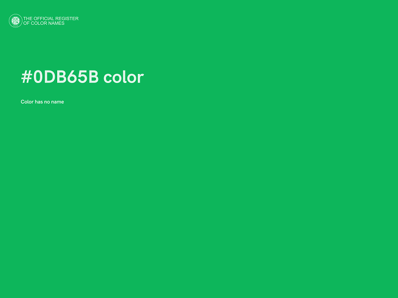 #0DB65B color image