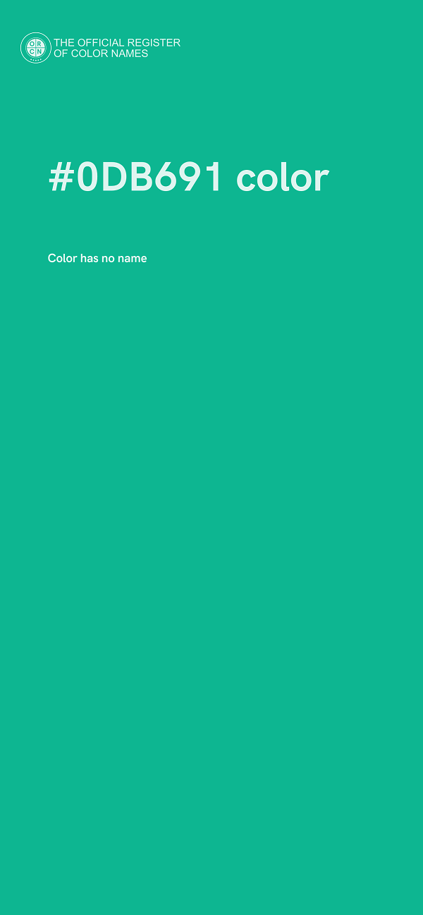 #0DB691 color image