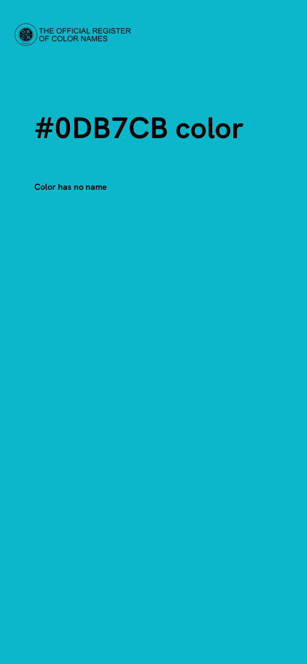 #0DB7CB color image