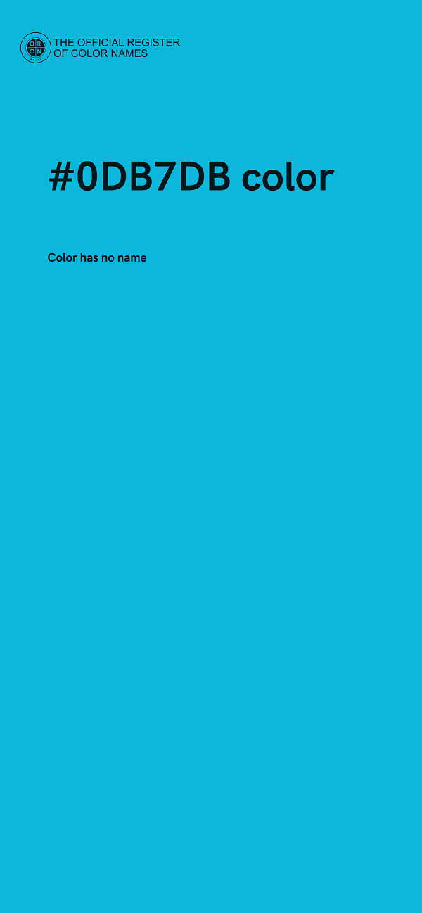 #0DB7DB color image