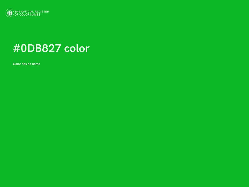 #0DB827 color image