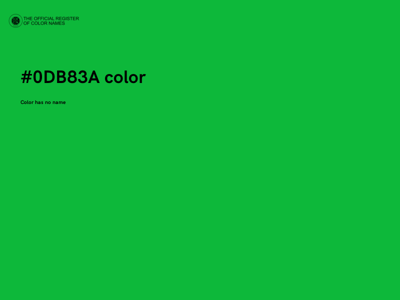 #0DB83A color image