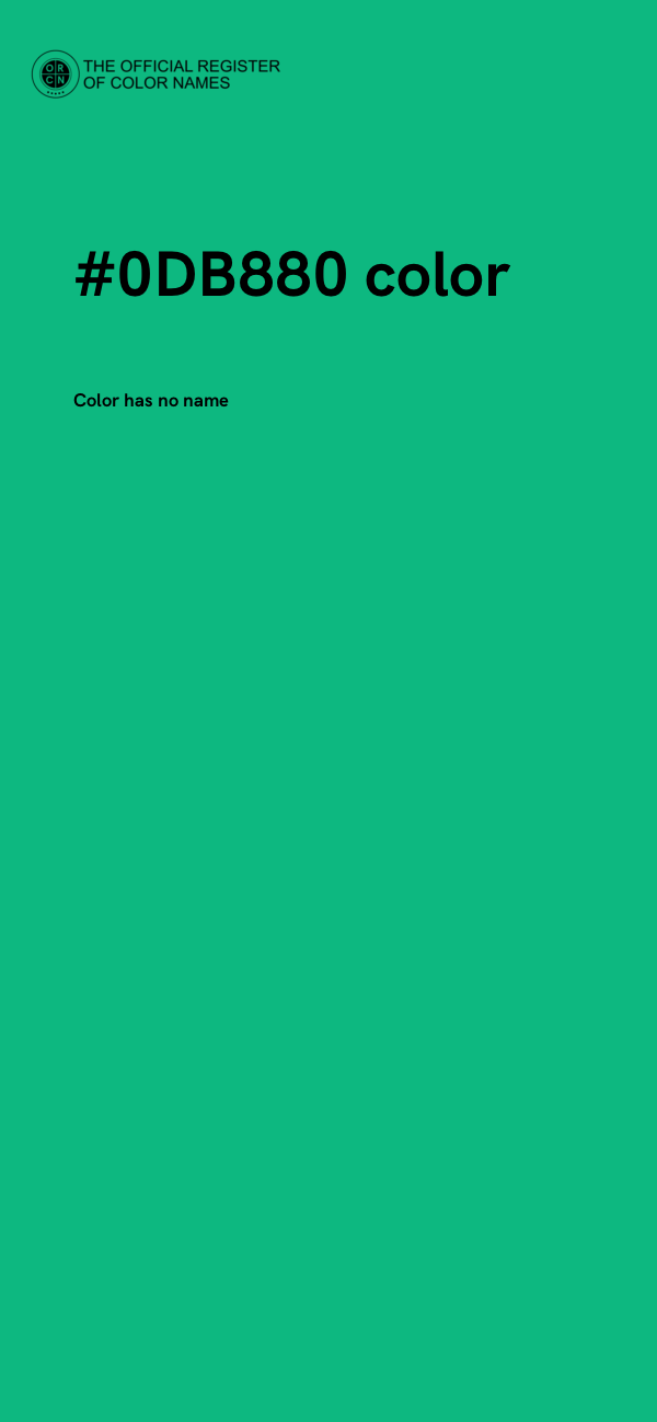 #0DB880 color image