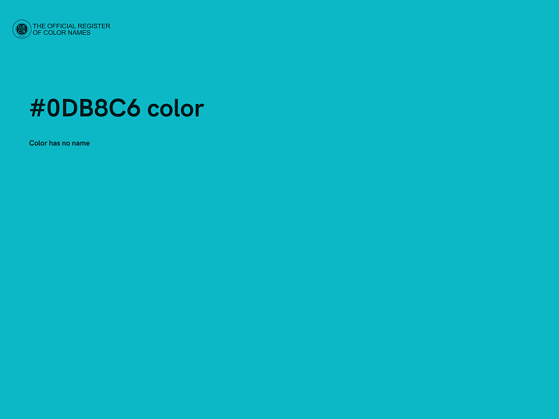 #0DB8C6 color image