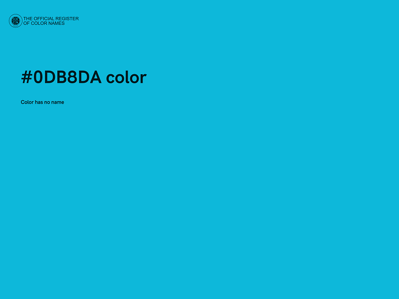 #0DB8DA color image