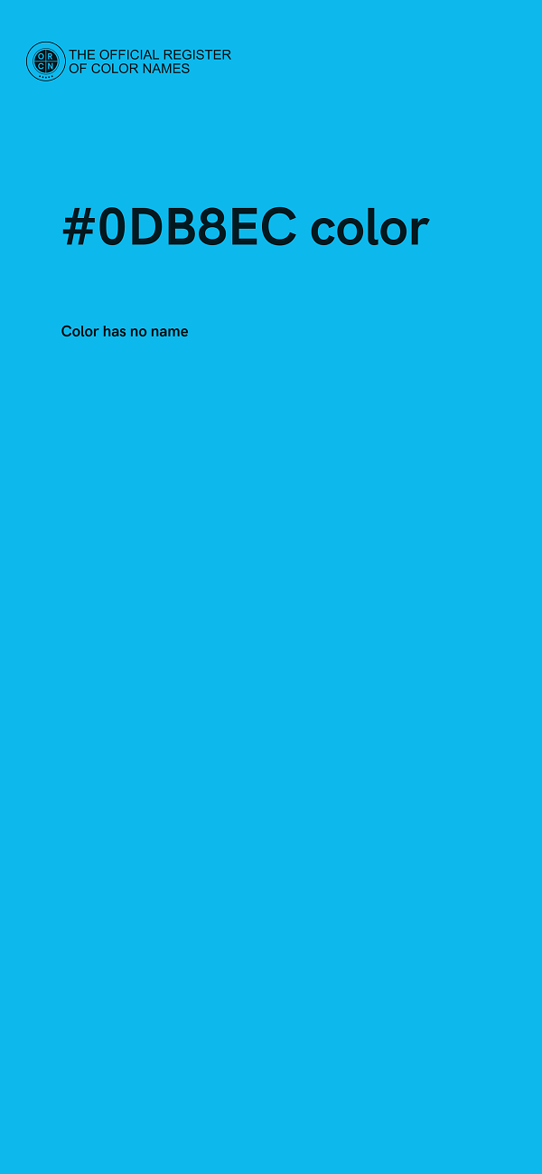 #0DB8EC color image