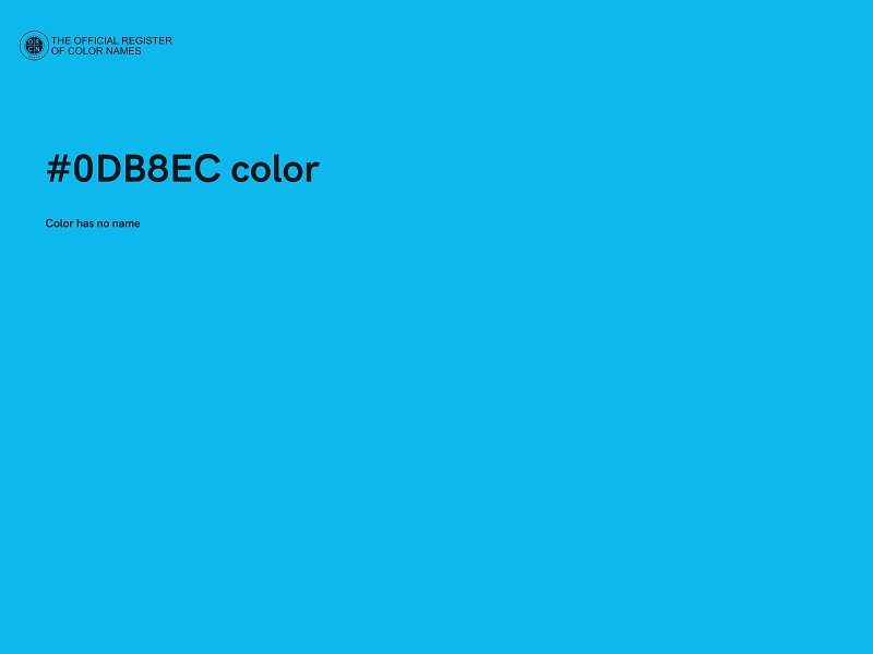#0DB8EC color image
