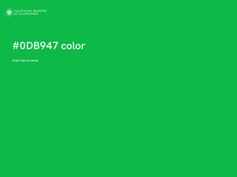 #0DB947 color image
