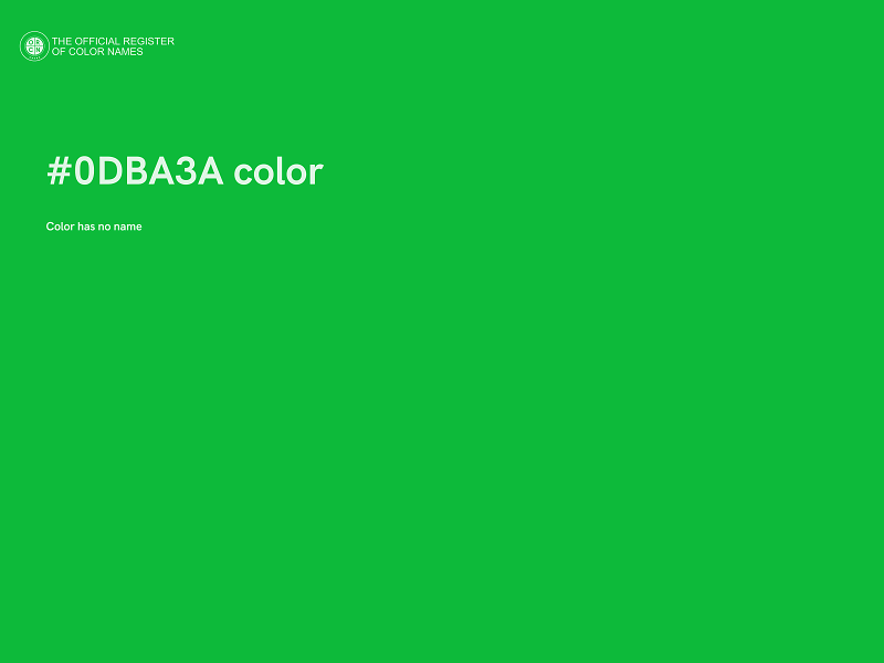#0DBA3A color image
