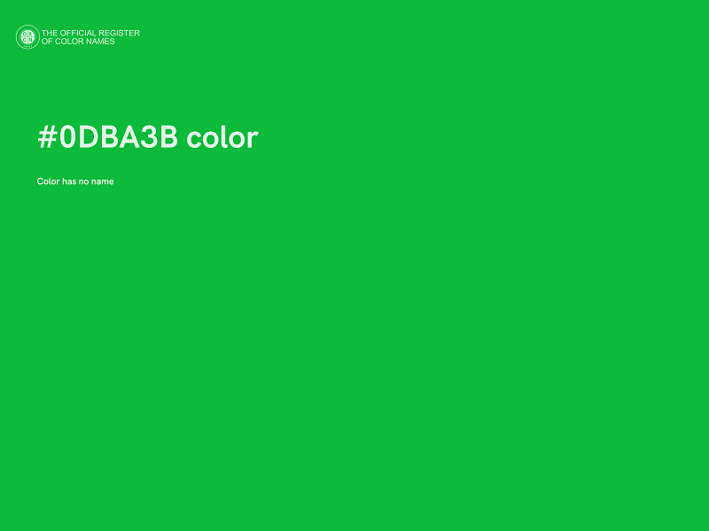 #0DBA3B color image
