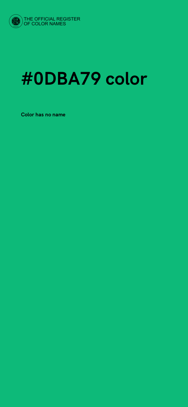 #0DBA79 color image