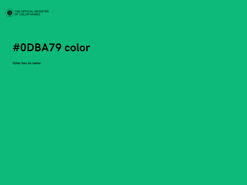 #0DBA79 color image