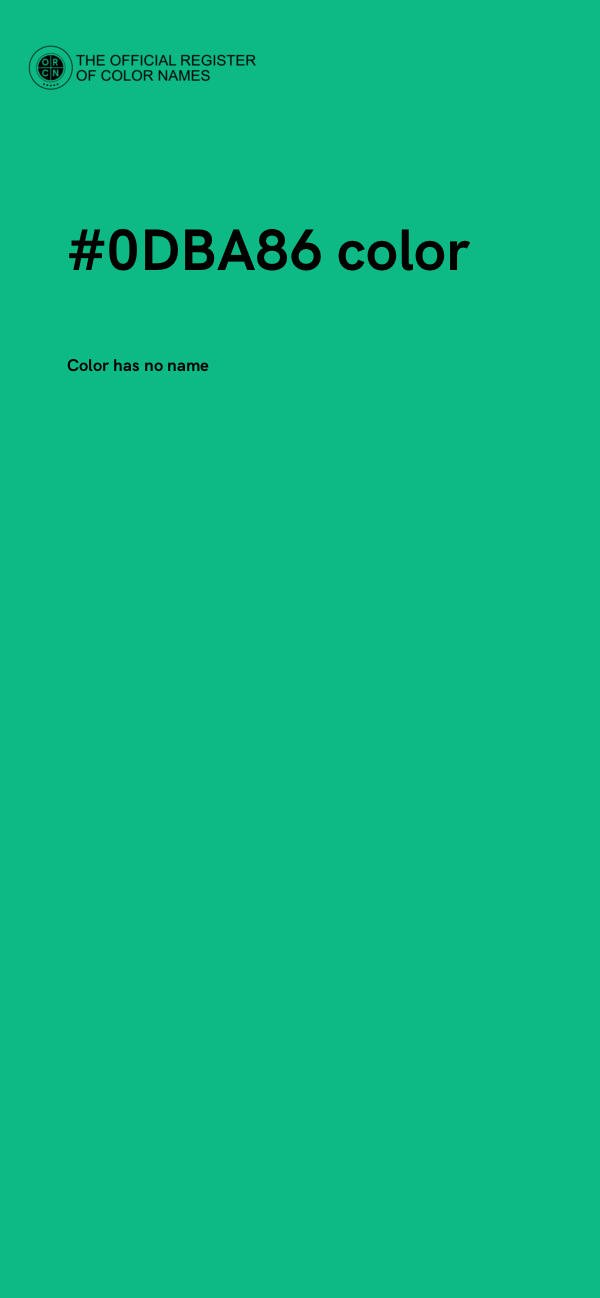 #0DBA86 color image