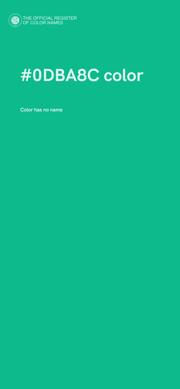 #0DBA8C color image