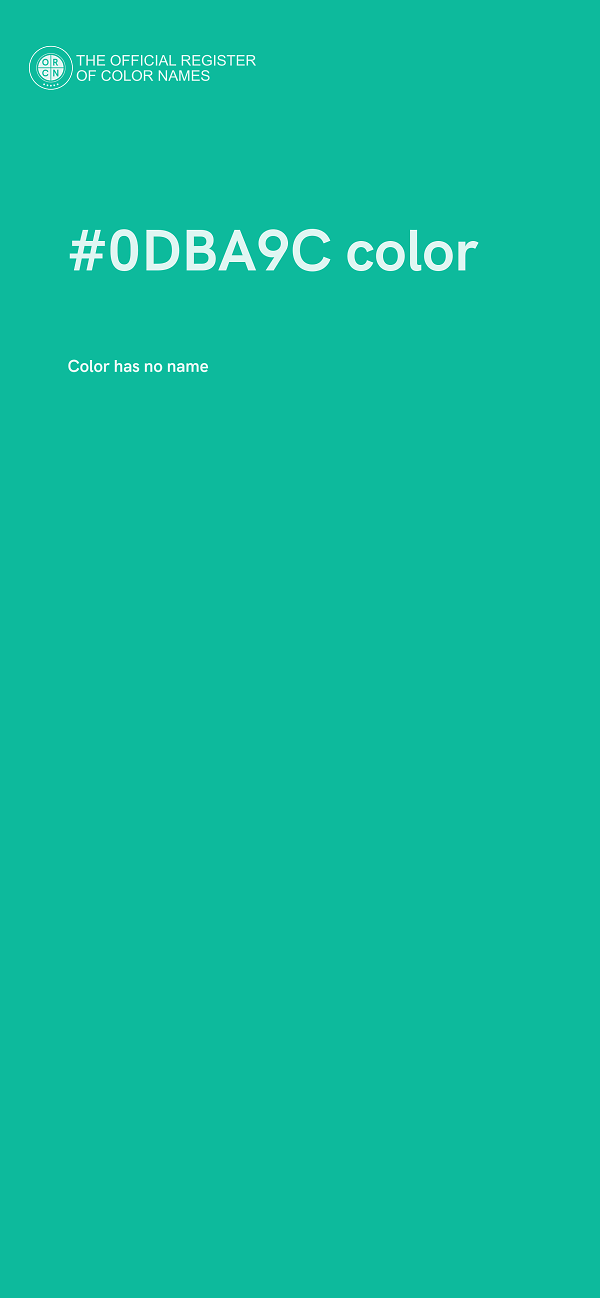 #0DBA9C color image