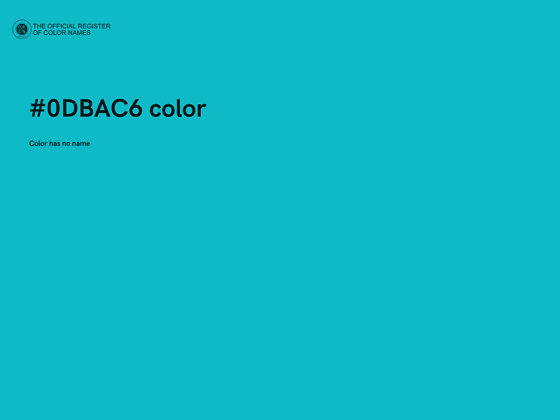 #0DBAC6 color image