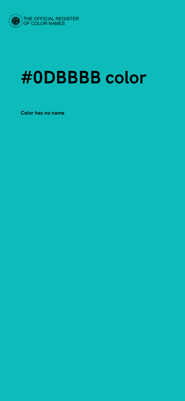 #0DBBBB color image