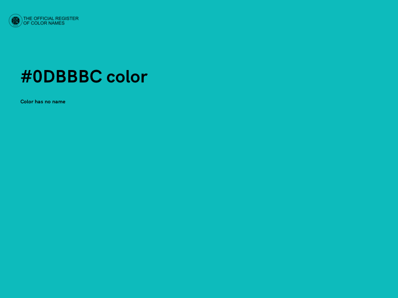 #0DBBBC color image