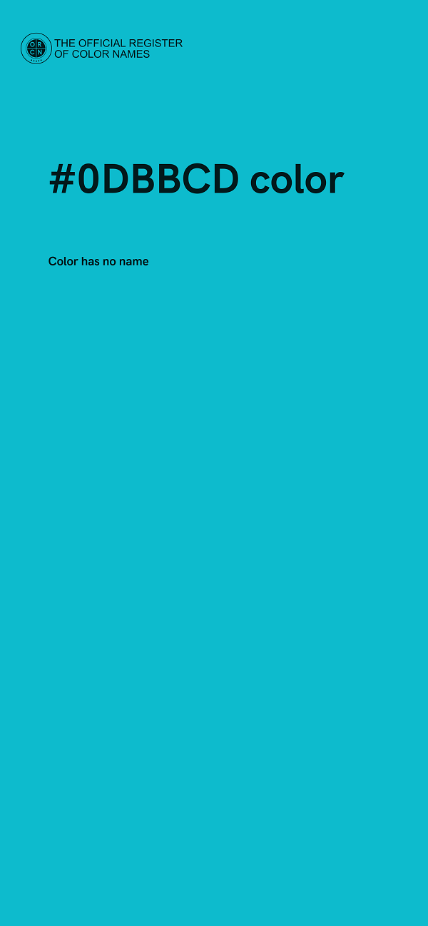 #0DBBCD color image