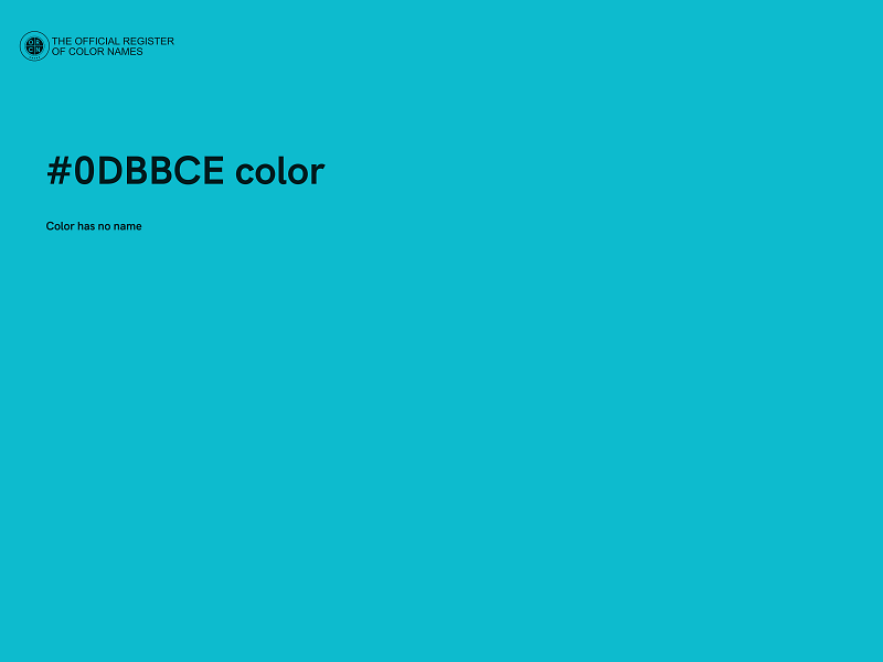 #0DBBCE color image