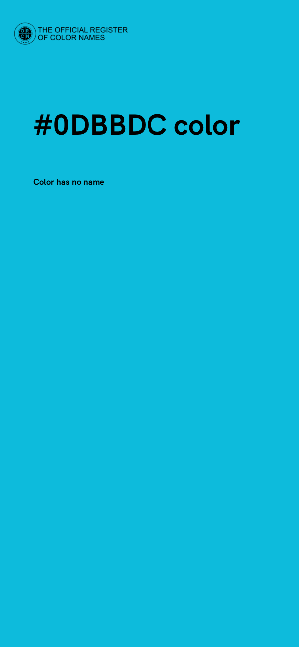 #0DBBDC color image